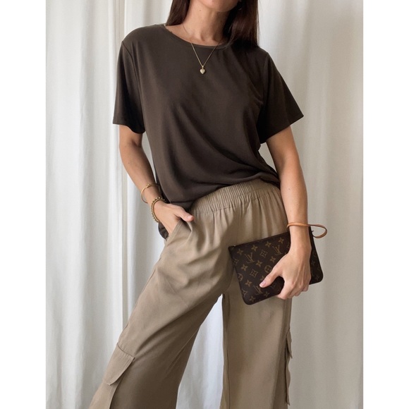 FRANKIE CARGO PANTS — In Khaki - Picture 8 of 9